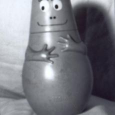 Barbapapa, face, tirage, sténopé, 1999.
